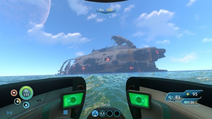 Wrak Aurory - statku, którego katastrofę przetrwał protagonista Subnautici. - Subnautica - poradnik do gry