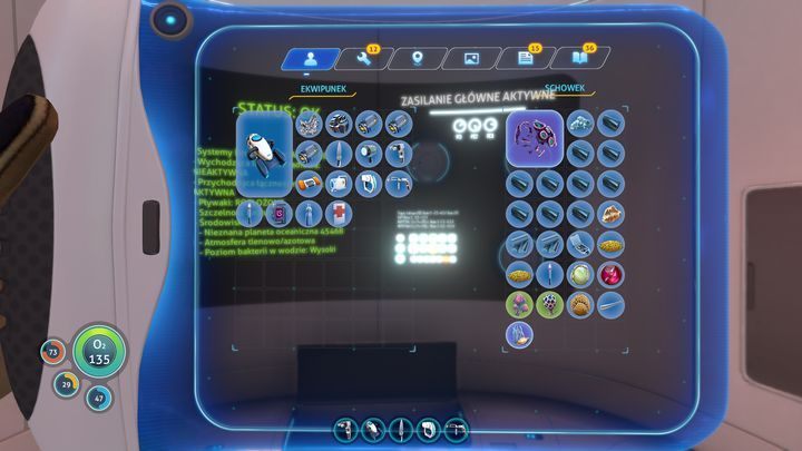 Cała początkowa przestrzeń magazynowa. - Subnautica: Porady na start - Subnautica - poradnik do gry