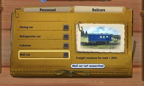 Specjalne wagony mogą zapewnić większy zysk dla pasażerów, poczty lub produktów spożywczych - Railway Empire: Jak zarabiać? - Railway Empire - poradnik do gry