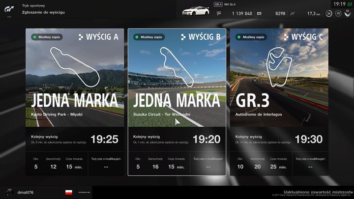 Codziennie możemy bez ograniczeń brać udział w dwóch wyścigach krótkich lub jednym długim ze strategicznym pit-stopem. - Wyścig dzienny w Gran Turismo Sport - Gran Turismo Sport - poradnik do gry