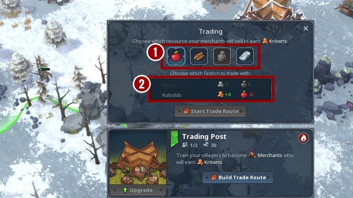 Dodatkowo można zwiększyć swoje przychody korzystając z drzewka poświęconemu handlowi - Northgard - Finanse | Mechanika gry - Northgard - poradnik do gry