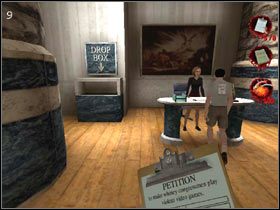 Wychodzimy po nich do góry i w lewym rogu tej sali są drzwi [07] - [TUESDAY] część 1 | Postal 2 - Postal 2 - poradnik do gry