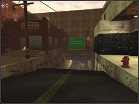 Po wejściu idziemy nim, aż dojdziemy do urwanego mostku [57] - [THURSDAY] część 7 | Postal 2 - Postal 2 - poradnik do gry