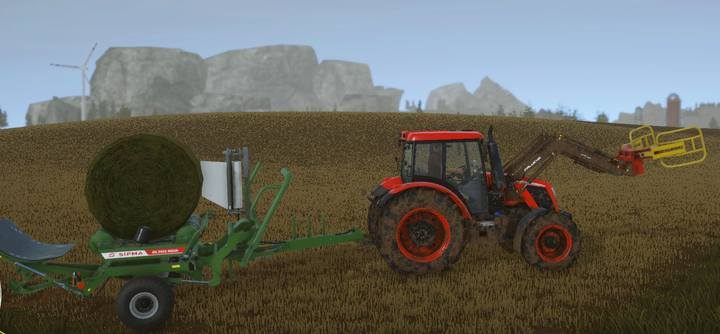 Urządzenie Sipma bez problemu owija bele podnosząc je z ziemi - Trawa i kiszonka w Pure Farming 2018 - Pure Farming 2018 - poradnik do gry