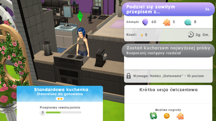 Podczas imprezy możesz wchodzić w interakcje z różnymi przedmiotami - Organizowanie imprez w The Sims Mobile | Misje, wydarzenia, kariera i hobby - The Sims Mobile - poradnik do gry