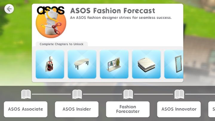 Po zdobyciu 1000 punktów związanych z wydarzeniami ASOS odblokujesz historię o modzie - Kariera w The Sims Mobile - The Sims Mobile - poradnik do gry
