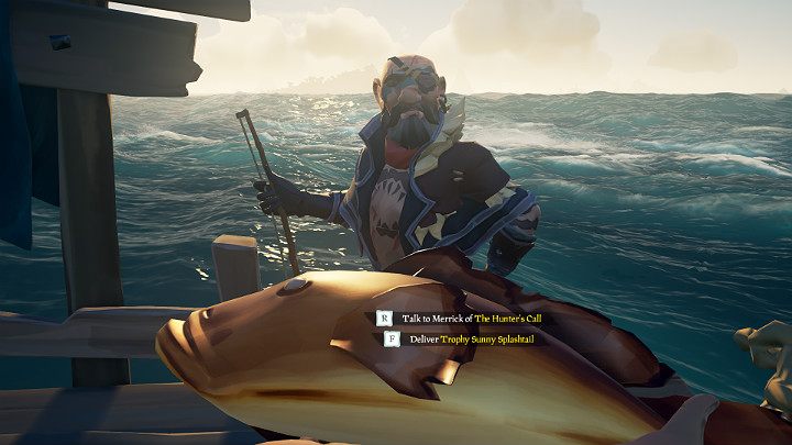 Ryby oraz mięso można sprzedać bezpośrednio Merrickowi lub któremuś z przedstawicieli The Hunters Call - Sea of Thieves: Łowienie ryb, polowanie - Sea of Thieves - poradnik do gry