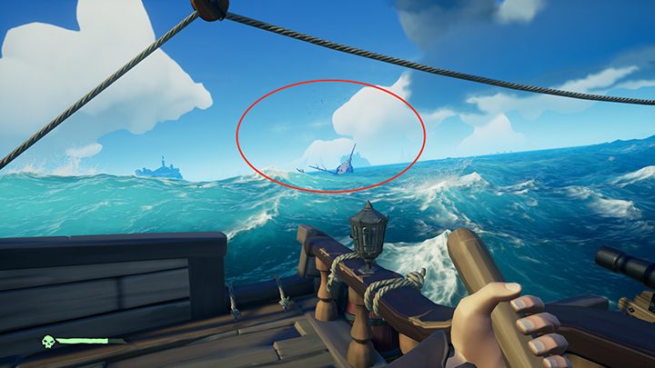 Maszt i stado mew oznacza możliwość zatopionych łupów. - Sea of Thieves: Eksploracja świata - Sea of Thieves - poradnik do gry