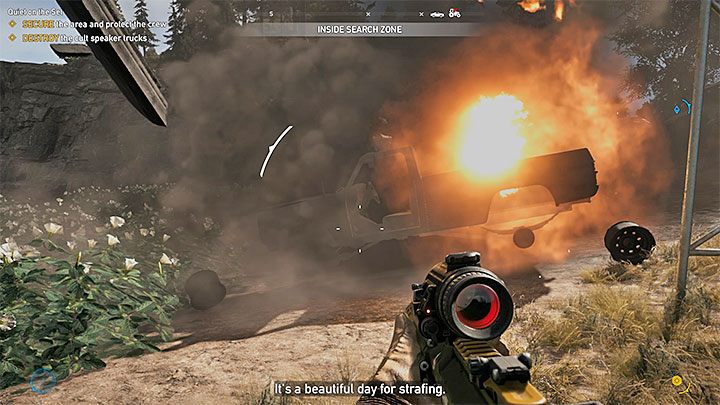 Powróć do Deana i wyrusz do kolejnej wskazanej lokacji - Misje poboczne | Rzeka Henbane | Solucja Far Cry 5 - Far Cry 5 - poradnik do gry