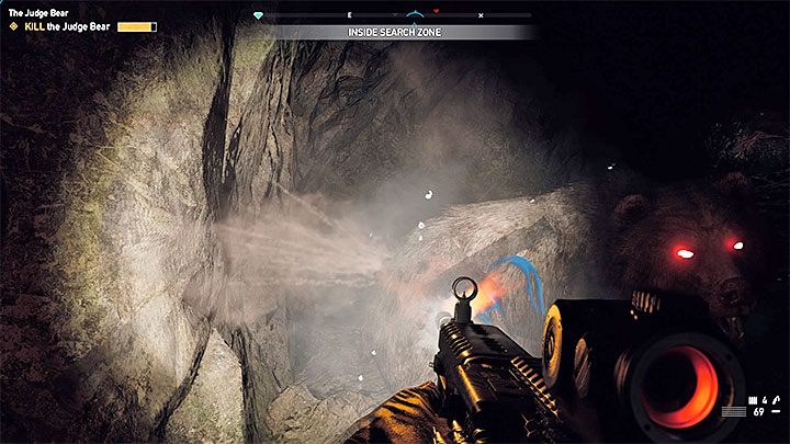 Utrudnieniem tej misji jest to, że jaskinia wypełniona jest narkotykiem Błogość - Misje poboczne | Rzeka Henbane | Solucja Far Cry 5 - Far Cry 5 - poradnik do gry