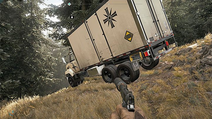 Doprowadź do zastrzelenia kierowcy ciężarówki (ostrzelaj go z broni podręcznej w trakcie jazdy) - Jak się zachowywać podczas losowych spotkań z kultystami w Far Cry 5? - Far Cry 5 - poradnik do gry