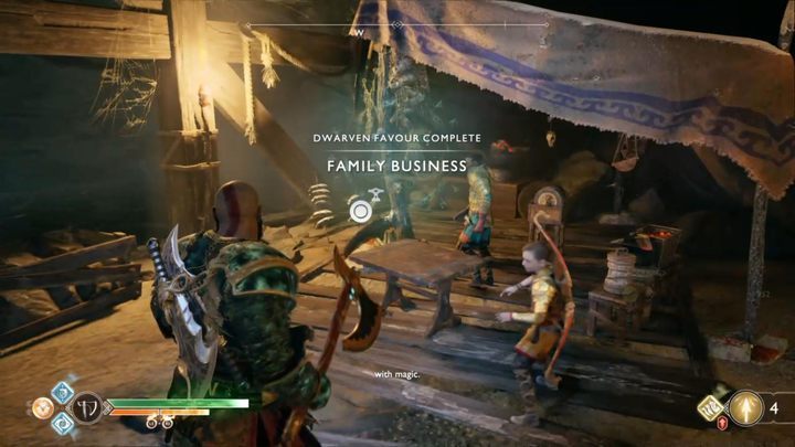 Komentarz: W zadaniu Sprawy rodzinne musisz udać się do twierdzy Northri i poszukać specjalnej osełki dla Sindriego - God Of War: Przysługi - spis wszystkich zadań - God Of War - poradnik do gry