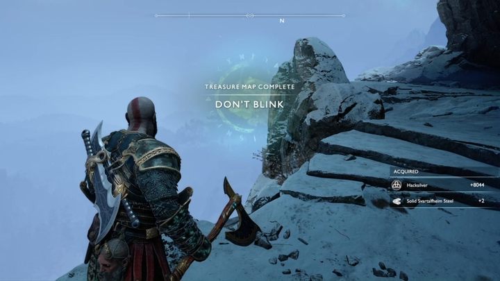 Miejsce odkopania skarbu: Góra - skarb znajdziesz pod wielką, kamienną twarzą - God Of War: Mapy Skarbów - lista wszystkich, porady - God Of War - poradnik do gry