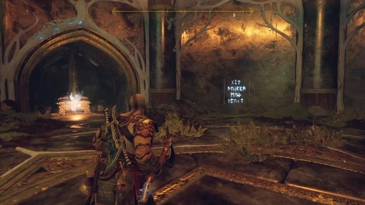 Drugi fragment jest w Ukrytej komnacie Tyra, za korytarzem pełnym pułapek zgniatających - God Of War: Niflheim - Echa mgły, porady - God Of War - poradnik do gry