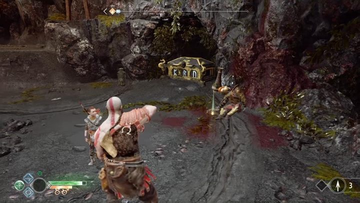 Komentarz: Musisz strzelić w znak, obrócić go i zabrać artefakt ze zwłok rycerza - God Of War: Wieża Strażnicza - lista sekretów i znajdziek - God Of War - poradnik do gry