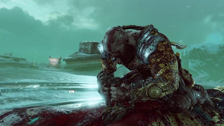 Po pozbawieniu bossa całego paska zdrowia Kratos musi na niego wskoczyć i wyrwać jego serce - God of War: Strażnik Mostu w Helheim - God Of War - poradnik do gry