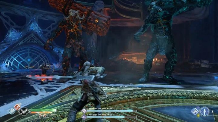 Do opisywanego starcia trzeba przystąpić podczas zaliczania głównego zadania Czarna runa - God of War: Dwa trolle w Skarbcu Tyra - God Of War - poradnik do gry