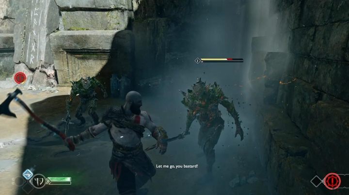 Idź dalej przed siebie, podnieś kolumnę i biegnij za Atreusem na most - God Of War: Droga w kierunku góry - solucja, opis przejścia - God Of War - poradnik do gry
