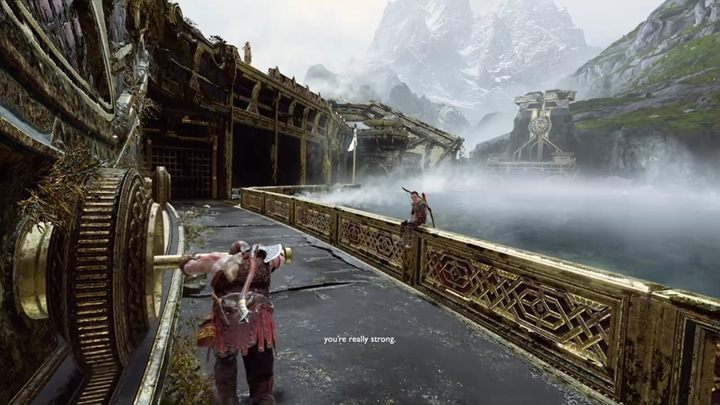 Czas ustawić most, tak by móc przenieść się do innych światów - God Of War: Poza granicami świata - solucja, opis przejścia - God Of War - poradnik do gry