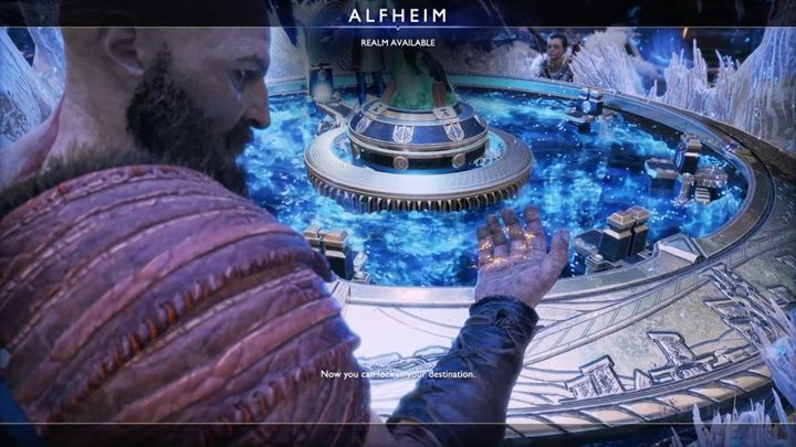 Udaj się centrum komnaty i za cel podróży wybierz Alfheim - God Of War: Poza granicami świata - solucja, opis przejścia - God Of War - poradnik do gry