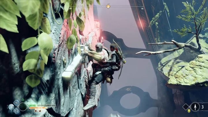 Wskocz na ścianę i przejdź krawędzią dalej - będziesz świadkiem śmierci egzekucji jasnego elfa - God Of War: Światło Alfheimu - solucja, opis przejścia - God Of War - poradnik do gry
