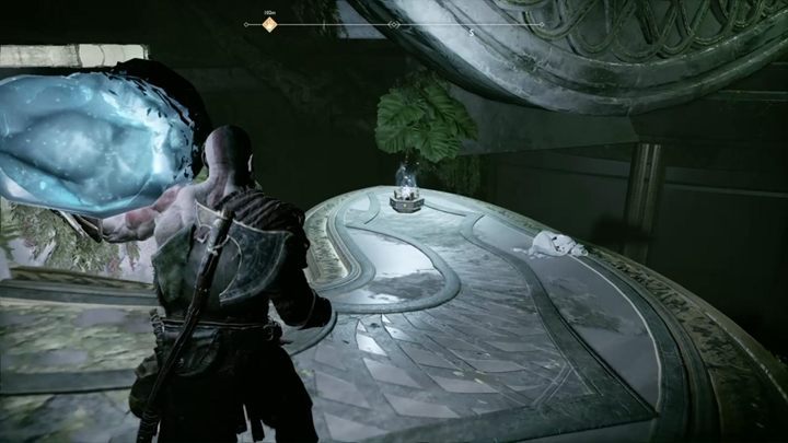 Zabierz teraz kryształ i umieść go w holu, by stworzyć most i móc przejść dalej - God Of War: Światło Alfheimu - solucja, opis przejścia - God Of War - poradnik do gry