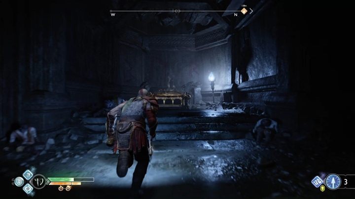 W okolicy znajdziesz pierwszą skrzynię Norn - zdobądź kolejny przedmiot ze skrzyni - God Of War: Wnętrze Góry - solucja, opis przejścia - God Of War - poradnik do gry