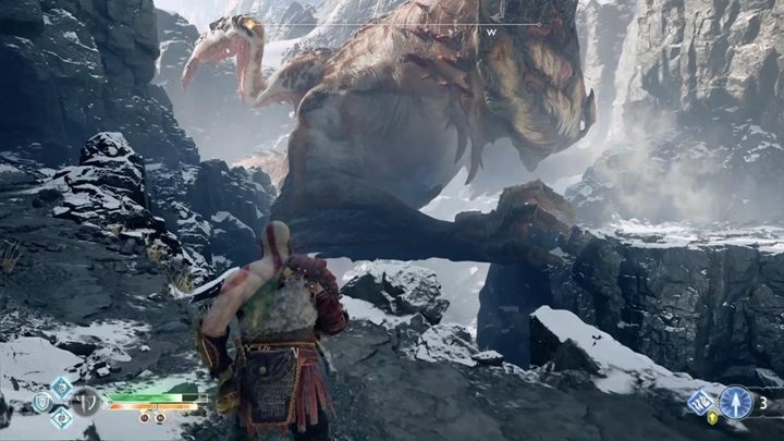 Przejdź wąskim przejściem dalej i powtórz sztuczkę z kryształem - God Of War: Wnętrze Góry - solucja, opis przejścia - God Of War - poradnik do gry