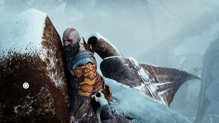 Na górze, podejdź do łańcucha i zrzuć go w dół, by zwolnić młot - God Of War: Magiczne Dłuto - solucja, opis przejścia - God Of War - poradnik do gry