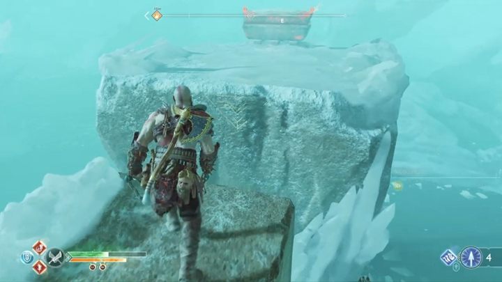 Po walce, zniszcz korzenie i przesuń fragment filaru maksymalnie do przodu - God Of War: Ucieknij z Helheimu - solucja, opis przejścia - God Of War - poradnik do gry