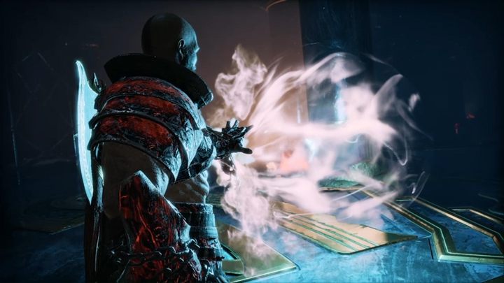 Gdy dotrzesz do komnaty, sięgnij po tajemniczy artefakt Tyra, a misja dobiegnie do końca - God Of War: Droga do Jotunheimu - solucja, opis przejścia - God Of War - poradnik do gry