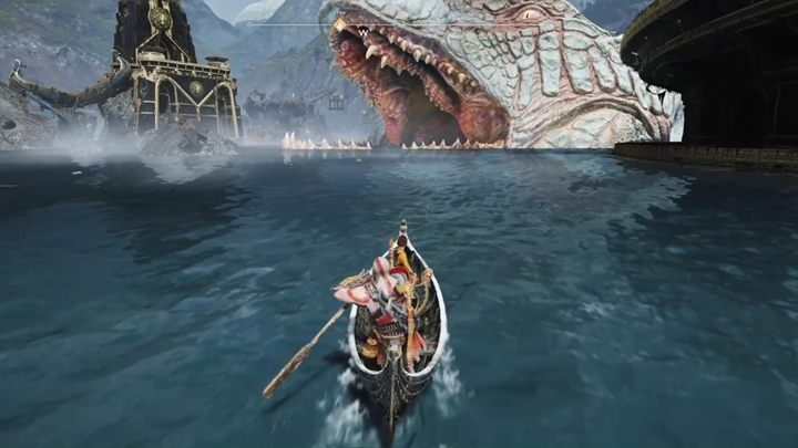Idź do łodzi i wpłyń do pyska bestii - God Of War: Jotunheim w zasięgu ręki - solucja, opis przejścia - God Of War - poradnik do gry