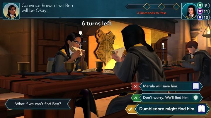 W trakcie rozmów, podczas eventów, na każdym dialogu pokazana jest umiejętność, którą będziesz rozwijać - Jak rozwijać umiejętności w Harry Potter i Tajemnica Hogwartu? - Harry Potter i Tajemnica Hogwartu - poradnik do gry