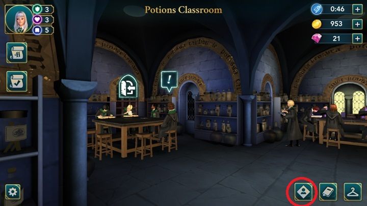 W prawym dolnym rogu ekranu znajdziesz listę znajomych - Relacje z uczniami w Harry Potter i Tajemnica Hogwartu - Harry Potter i Tajemnica Hogwartu - poradnik do gry