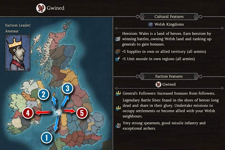 Postaraj się najpierw ulepszyć przemysł w prowincji, dzięki czemu zyskasz większe dochody a następnie skup się na rozwoju farm - Gwined | Frakce w Total War Saga Thrones of Britannia - Total War Saga Thrones of Britannia - poradnik do gry