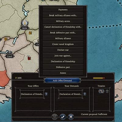 Deklaracja przyjaźni jest dobrym posunięciem, jeśli zamierzamy zacieśnić więzy z jakimś królestwem. - Dyplomacja w pigułce w Total War Saga Thrones of Britannia - Total War Saga Thrones of Britannia - poradnik do gry