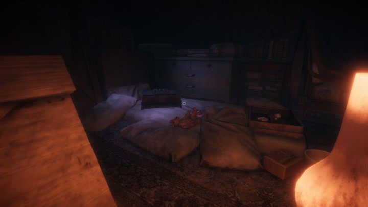 Gdy wejdziesz na strych opuszczonego domu natrafisz na projektor i zagadkę - Rozwiązania zagadek | Puzzle Box Lake Ridden - Lake Ridden - poradnik do gry