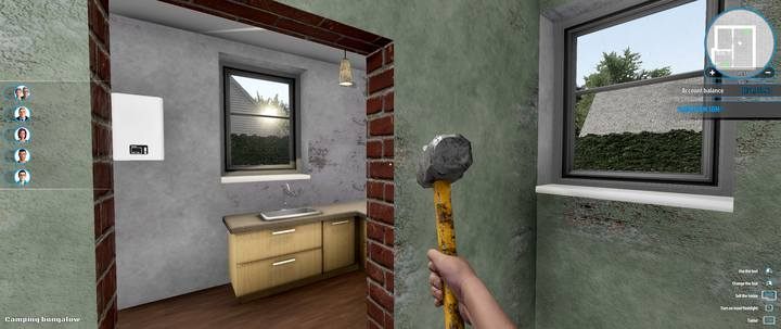 Obecnie są to dwa niezależne pomieszczenia, dopóki oddziela je pół ścianka nad przejściem - Porady na start w grze House Flipper - House Flipper - poradnik do gry