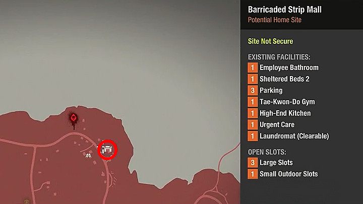 Barricaded Strip Mall jest prawdopodobnie najlepszym miejscem na założenie bazy w Drucker County - Bazy w Drucker County | State of Decay 2 - State of Decay 2 - poradnik do gry