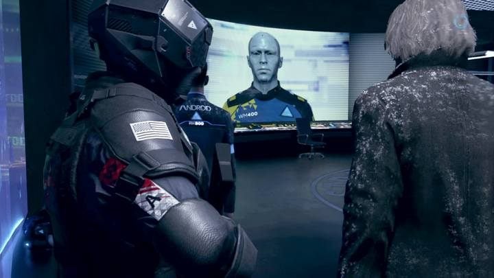 Kluczową czynnością do wykonania w studio jest obejrzenie nagrania na ekranie - Wróg publiczny | Connor | Solucja Detroit Become Human - Detroit Become Human - poradnik do gry
