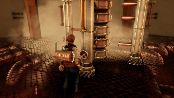 Gdy wyciągniesz 3 elementy i umieścisz je na maszynie możesz zacząć poruszać zaworami - Rozwiązanie zagadek z lokacji 1. | Opis przejścia | The Watchmaker - The Watchmaker - poradnik do gry