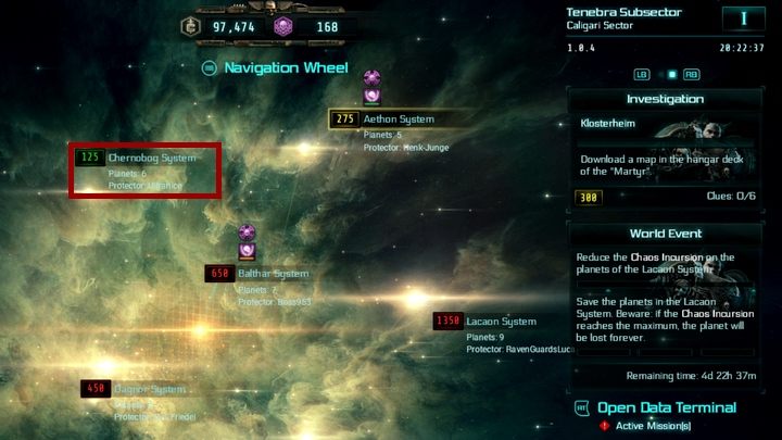 Podana jest więc konkretna wartość, która kolorystycznie oznaczona jest na porównanie z siłą ataku twojego Inkwizytora - Mapa sektora w Warhammer Martyr - Warhammer 40,000: Inquisitor - Martyr - poradnik do gry