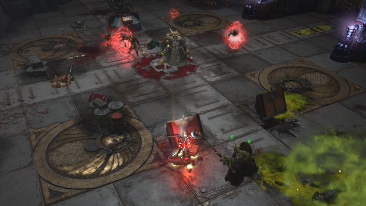 Apostoł Nurgla w trakcie przywoływania grupy Siewców Zarazy. - Zakazany kult | misja w Warhammer 40,000: Inquisitor - Martyr - Warhammer 40,000: Inquisitor - Martyr - poradnik do gry