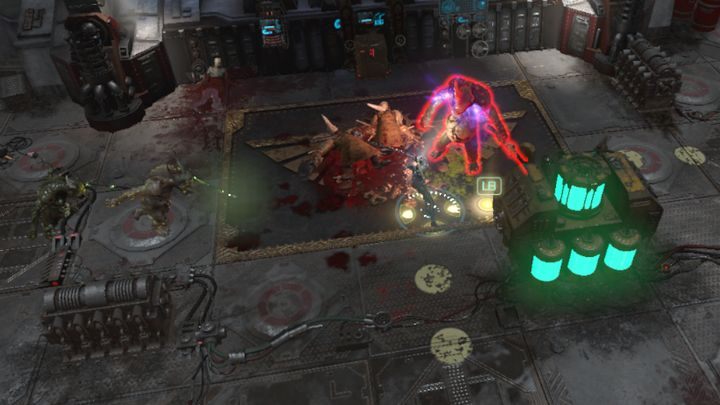 Jeden z oddziałów strzegących drogi do Sanktuarium Informacji. - Sanktuarium Informacji - Duch Maszyny - Solucja Warhammer Martyr - Warhammer 40,000: Inquisitor - Martyr - poradnik do gry