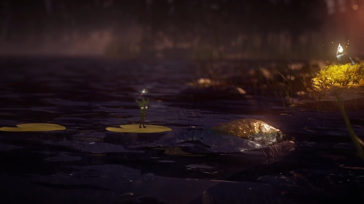 Chwilę później będziesz musiał skorzystać z pomocy ryby - Poziom 4 - Nightswimming, solucja Unravel 2 - Unravel 2 - poradnik do gry