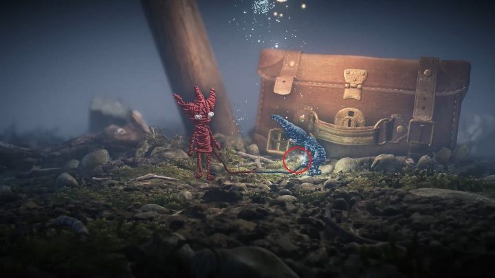 Pierwszy sekret dostępny w grze Unravel Two zdobędziesz podczas cutscenki - Sekrety w Foreign Shore and Hideaway - poziom 1 i 2 - Unravel 2 - poradnik do gry