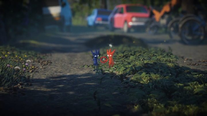Po włączeniu trzeciego poziomu odpali się cutscenka - Sekrety Little Frogs - poziom 3 Unravel 2 - Unravel 2 - poradnik do gry