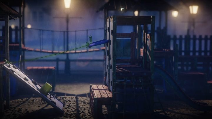 Po drugiej stronie musisz stworzyć kolejny most - Poziom 2 - Hideaway | Solucja - Unravel 2 - poradnik do gry