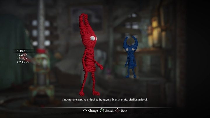Możesz zmienić kształt głowy, oczu oraz ciała swojego bohatera - Jak zmienić wygląd bohaterów w Unravel 2? - Unravel 2 - poradnik do gry