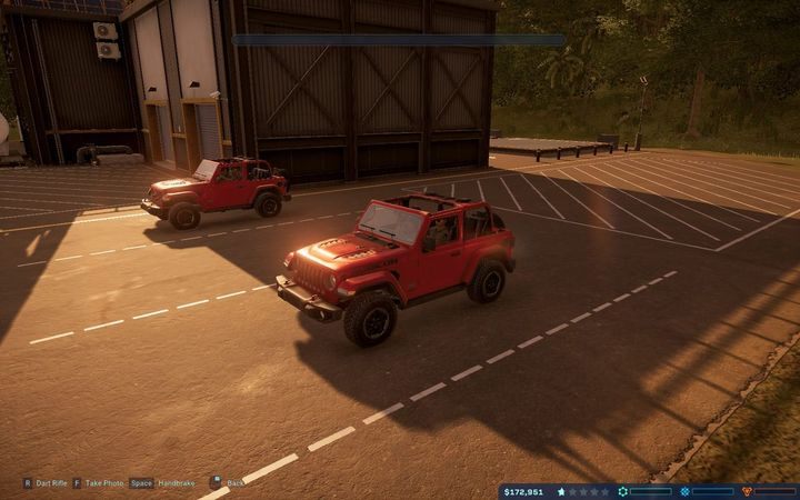 2018 Jeep skin (kolor czerwony) można odblokować, zdobywając osiągnięcie na osiąganie maksymalnej prędkości Jeepa przez 5 sekund - Odblokowanie skórek Jeepa w Jurassic World Evolution - Jurassic World Evolution - poradnik do gry